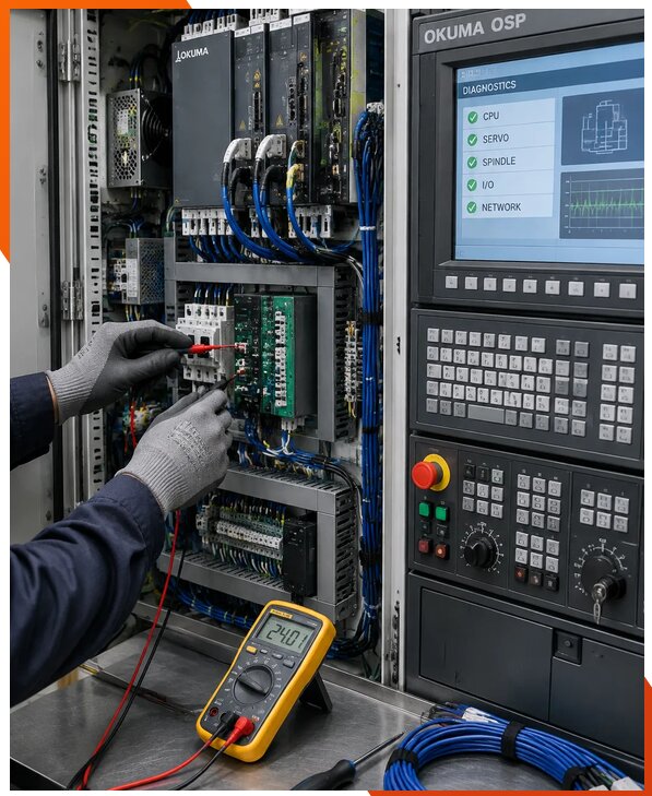 Ремонт систем ЧПУ Okuma OSP в Назарове